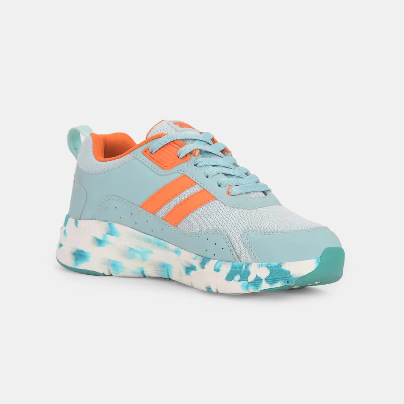Women's Green Casual Mesh Walking Sneakers
