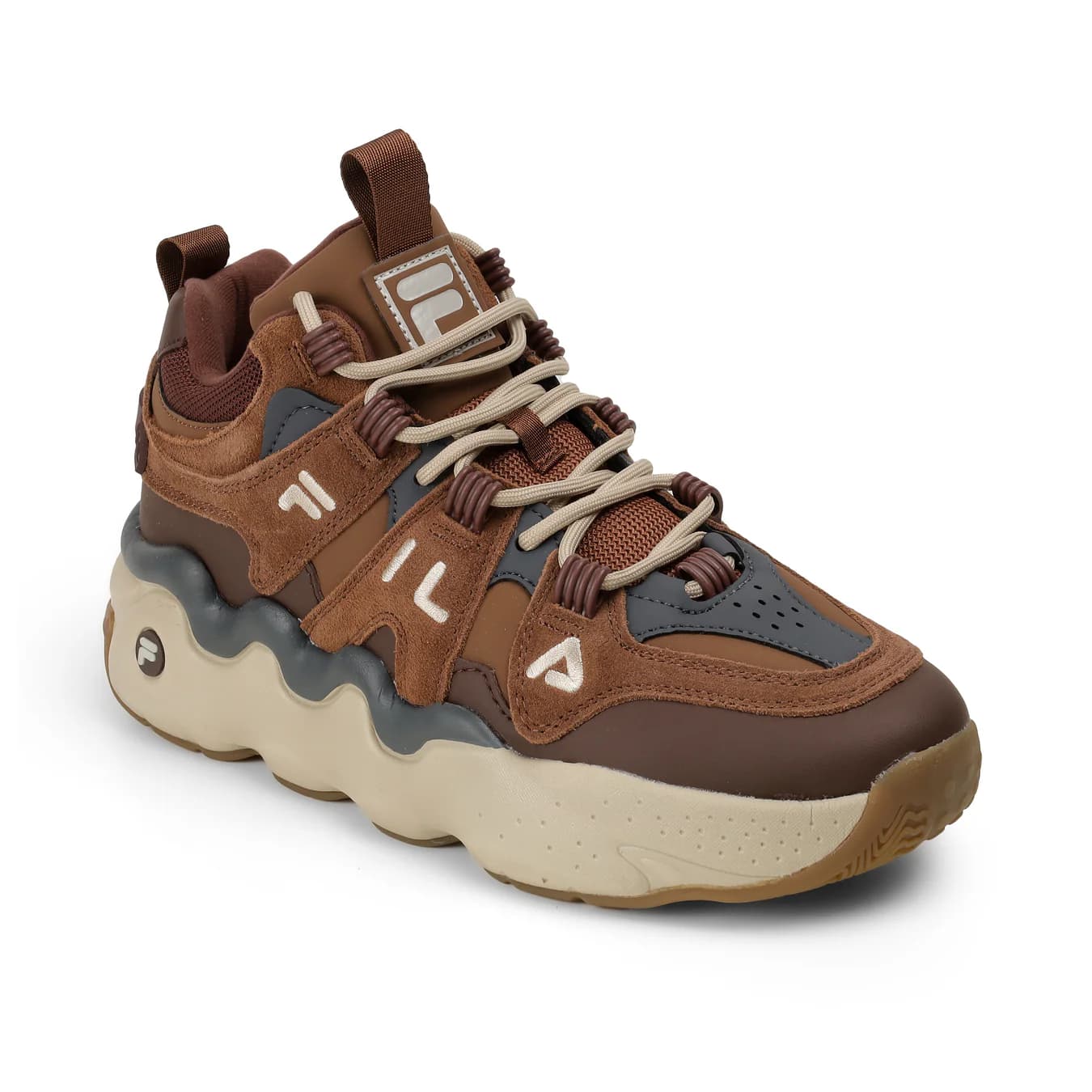 Men's Brown Casual Low-Top Suede Sneakers
