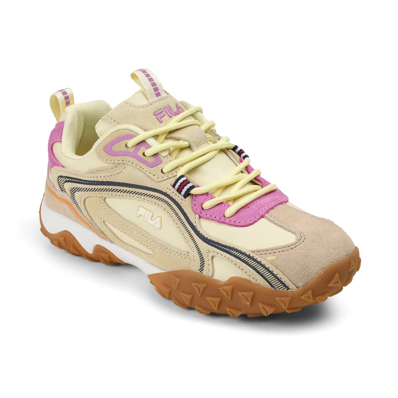 Men's Beige Casual Low-Top Suede Sneakers