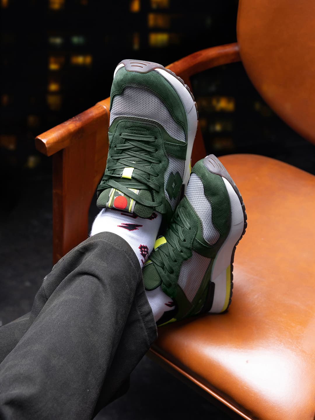 Men's Black Casual Low-Top Leather Sneakers