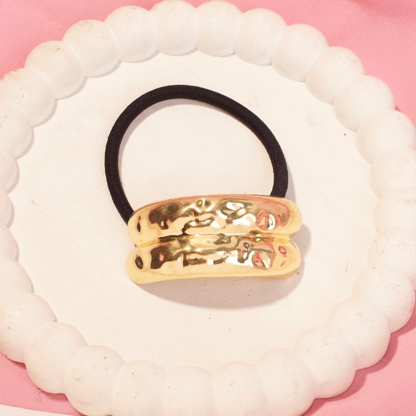 Women's Gold Casual Kula Hair Tie