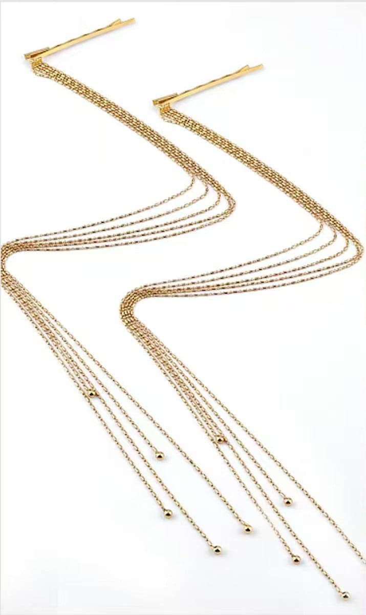 Women's Gold Casual Pony Pop Hair Pins