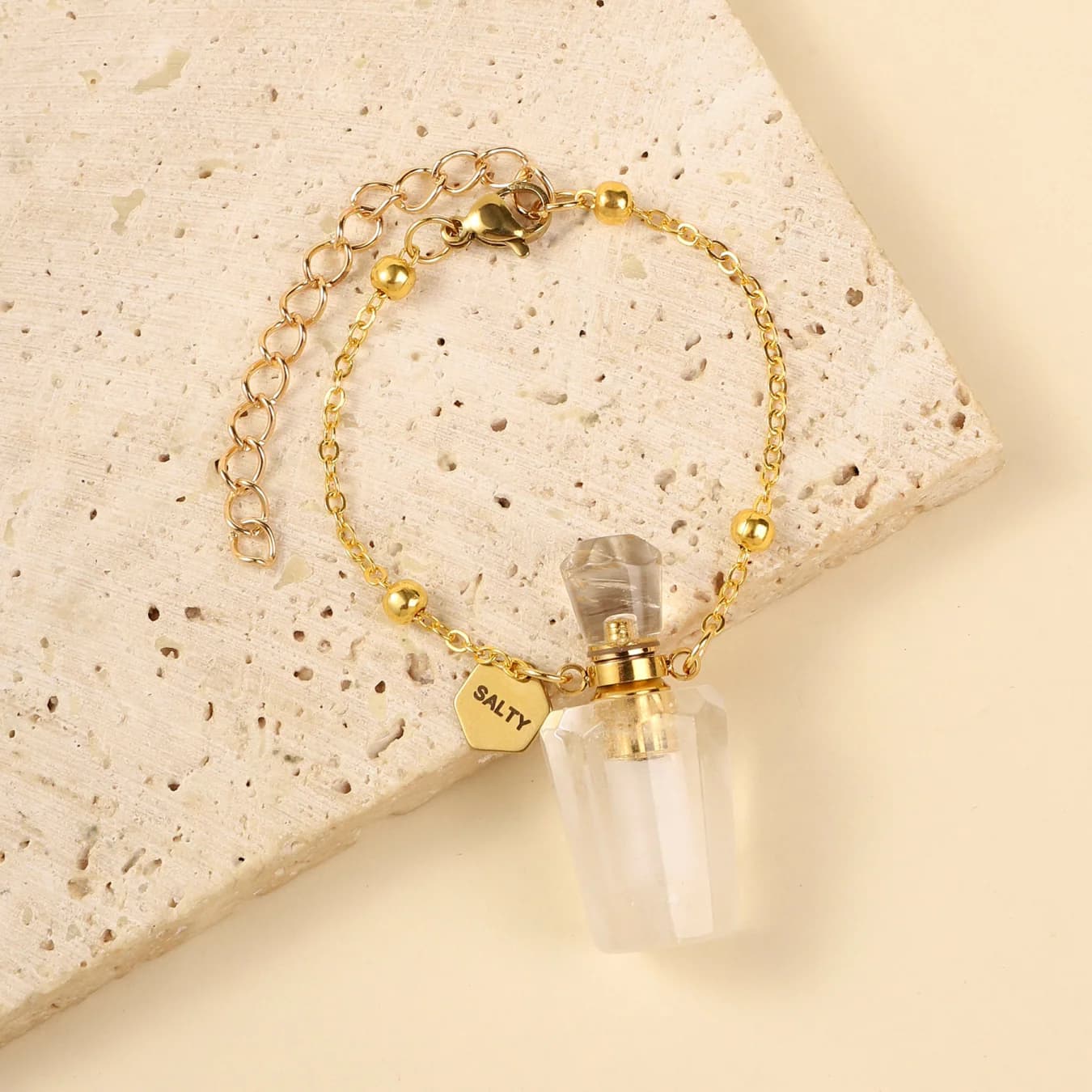 Women's Howlite Perfume Bottle Charm