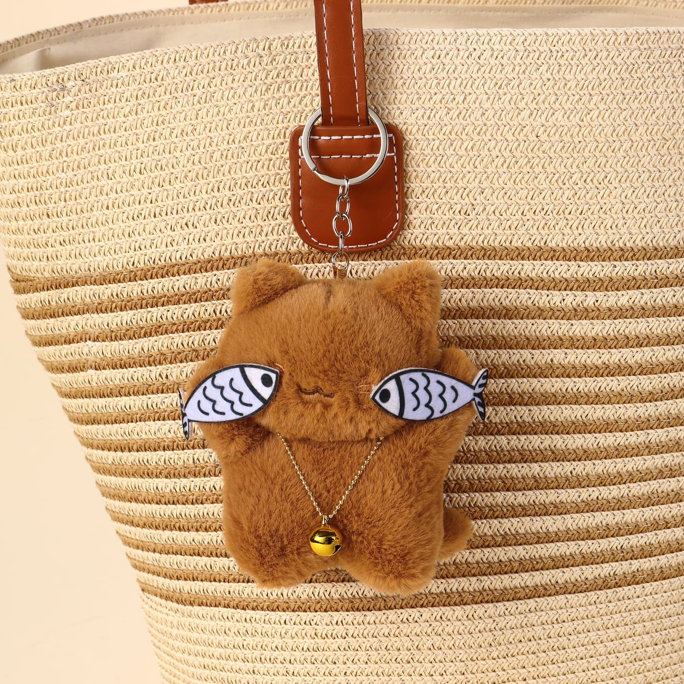 Women's Fish Eye Teddy Bag Charm