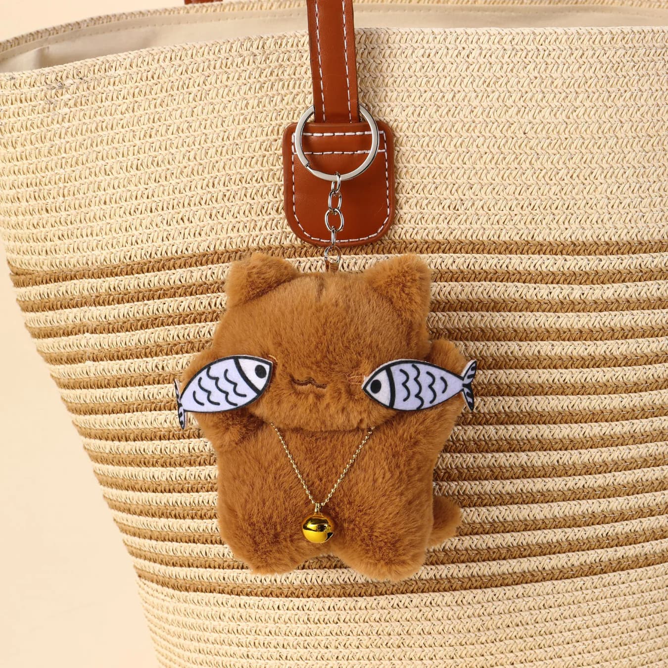 Women's Fish Eye Teddy Bag Charm