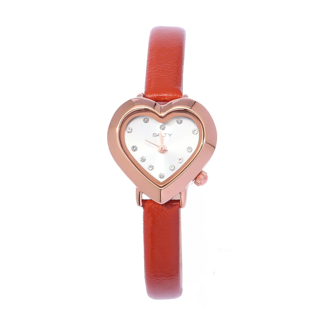 Women's White Asymmetrical Leather Quartz Analog Watch