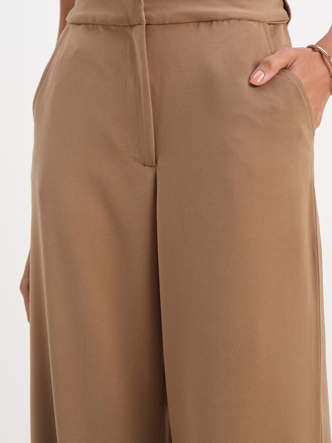 Women Navy Casual Solid Straight Fit Trouser