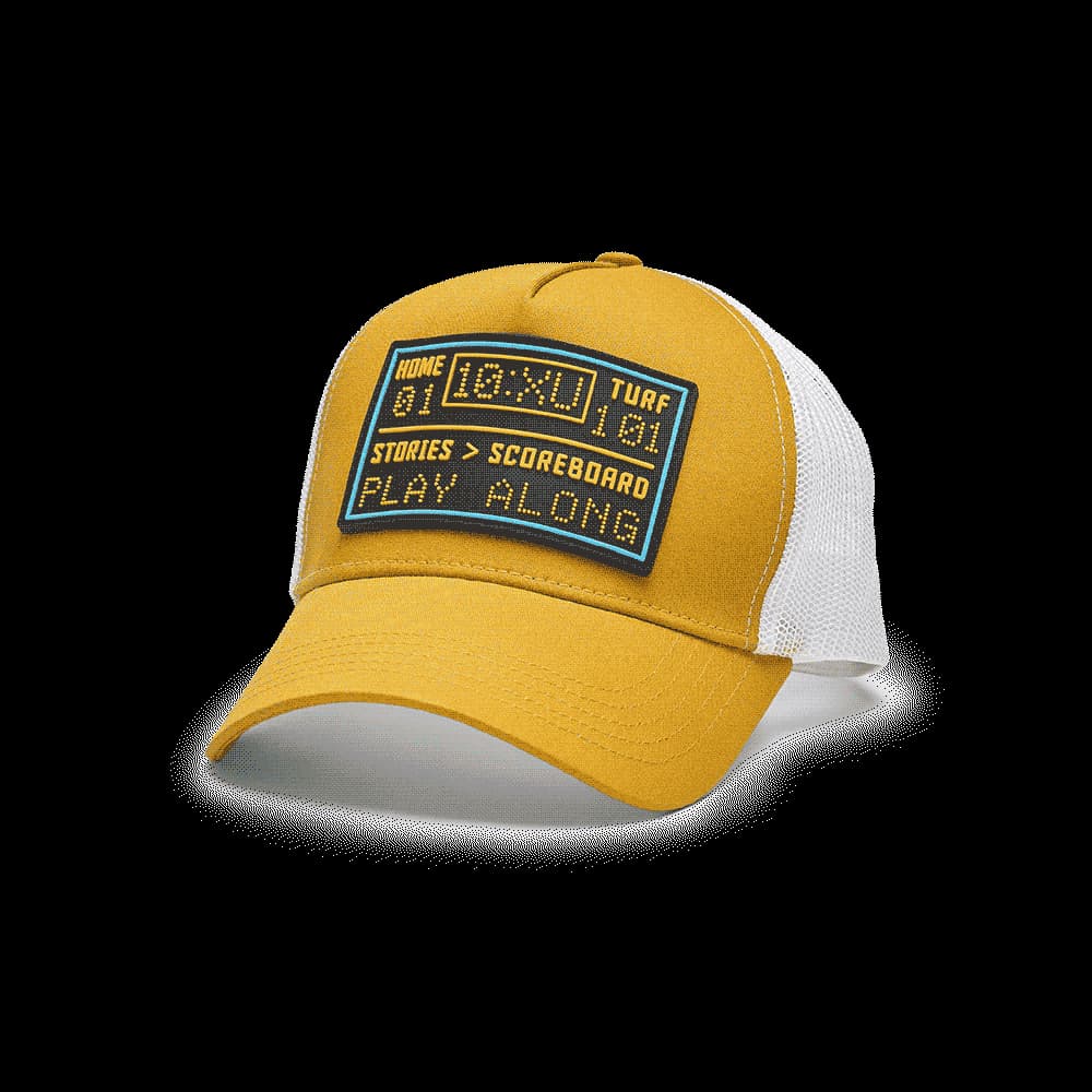 Unisex Yellow Casual Solid Cap