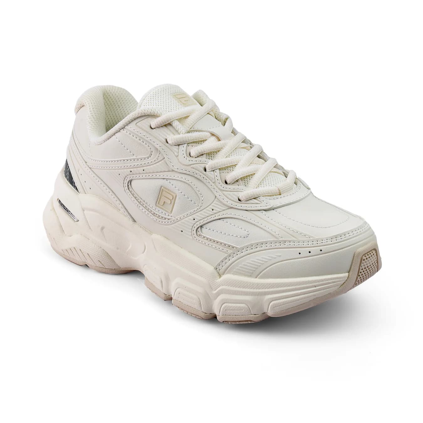 Men's Beige Casual Round Toe Lace-Up Sneakers