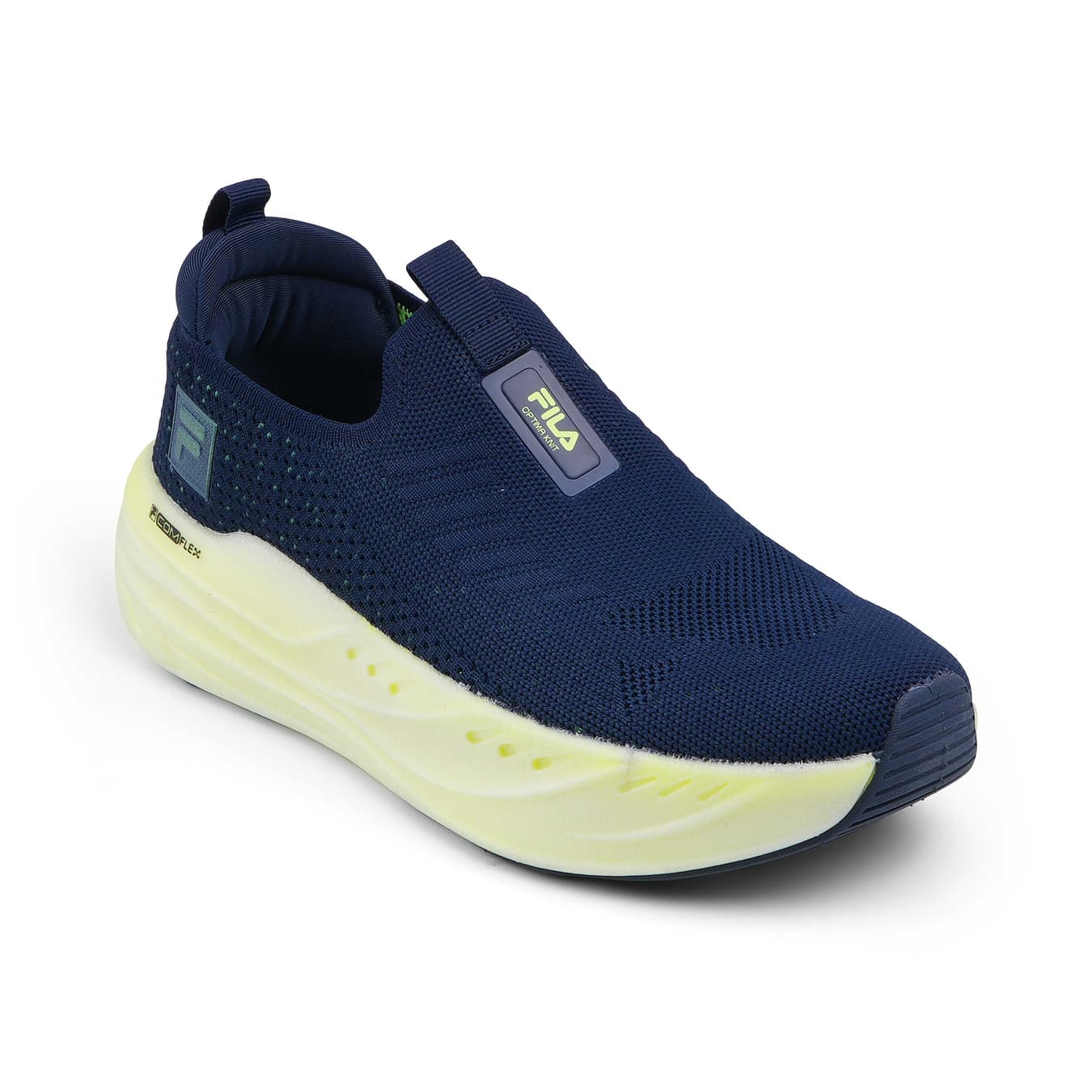 Men's Navy Casual Round Toe Slip-On Sneakers