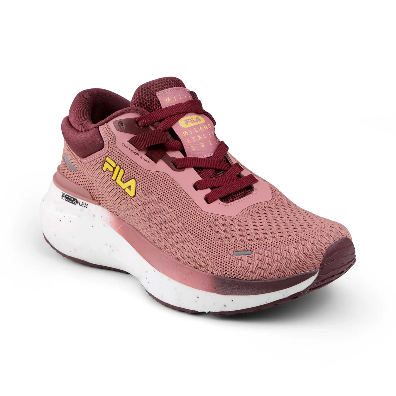 Women's Pink Casual Round Toe Lace-Up Sneakers