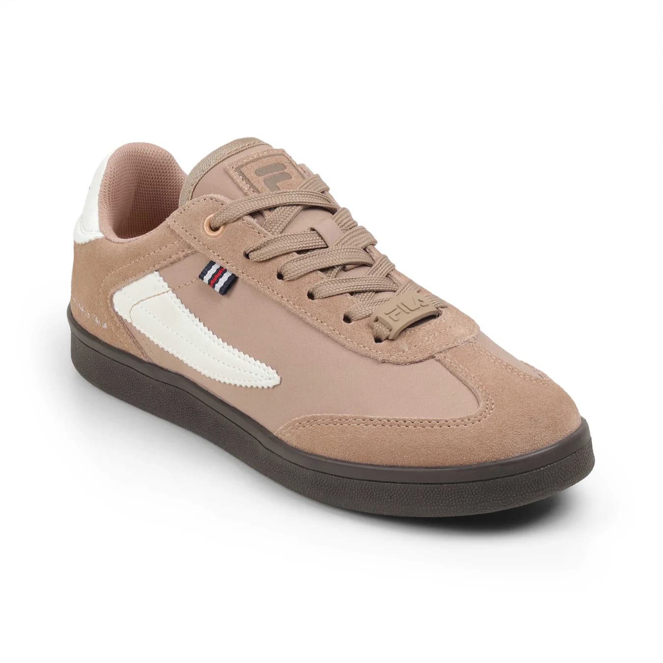 Unisex Brown Casual Round Toe Lace-Up Sneakers