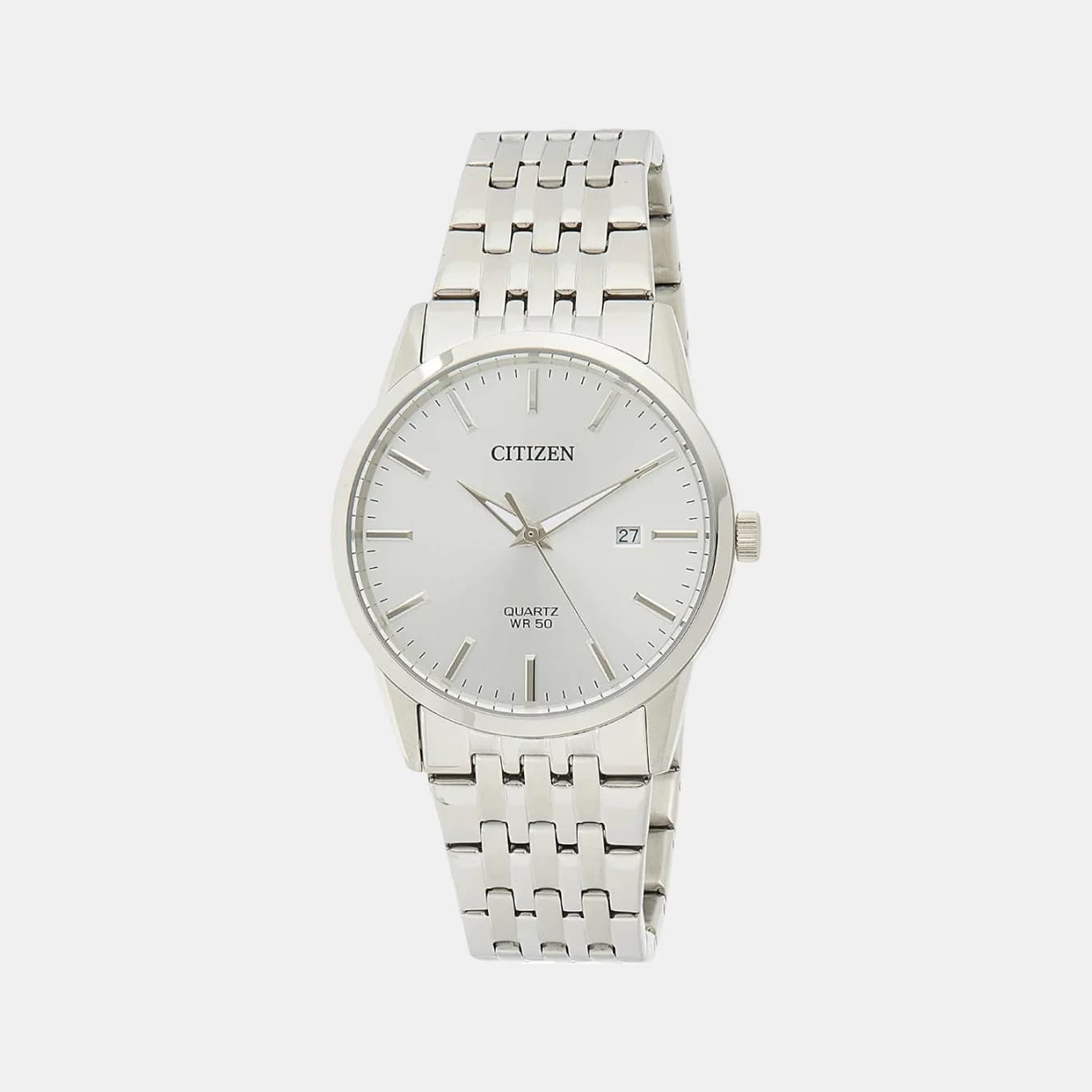 Citizen X Men's Quartz Silver Dial Analog Stainless Steel Watch BI5000-87A