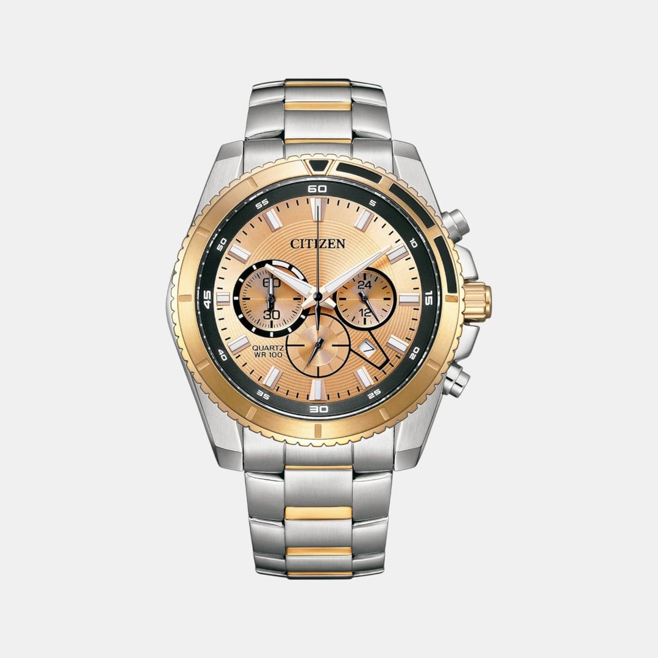 Men's Quartz Champagne Dial Chronograph Watch AN8204-59X