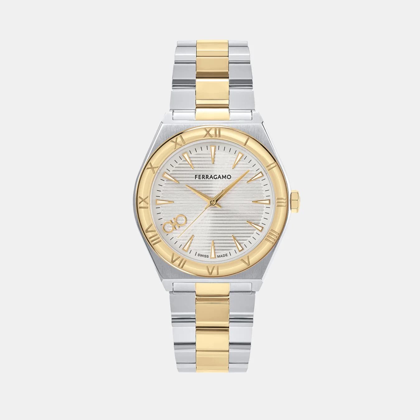 Kv-Vega Upper East 40Mm-F Men's Quartz Silver Dial Analog Stainless Steel Watch SFKV00223
