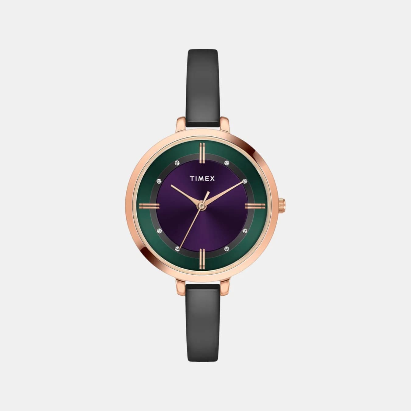 Women's Quartz Dual Tone Dial Analog Brass Watch TWEL12826-EX