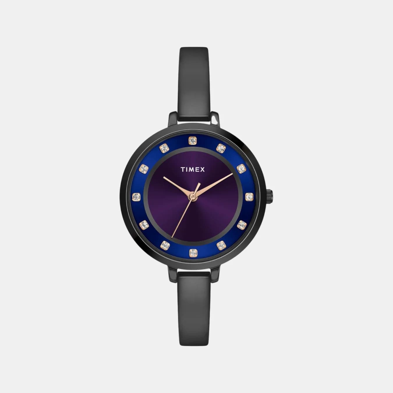 Women's Quartz Purple And Blue Dial Analog Mesh Watch TWEL12828-EX