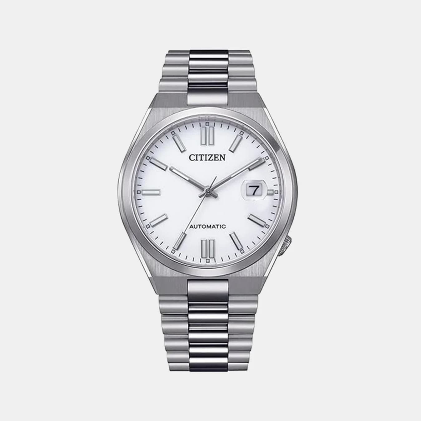 Tsuyosa Men's Automatic White Dial Analog Stainless Steel Watch NJ0150-81A