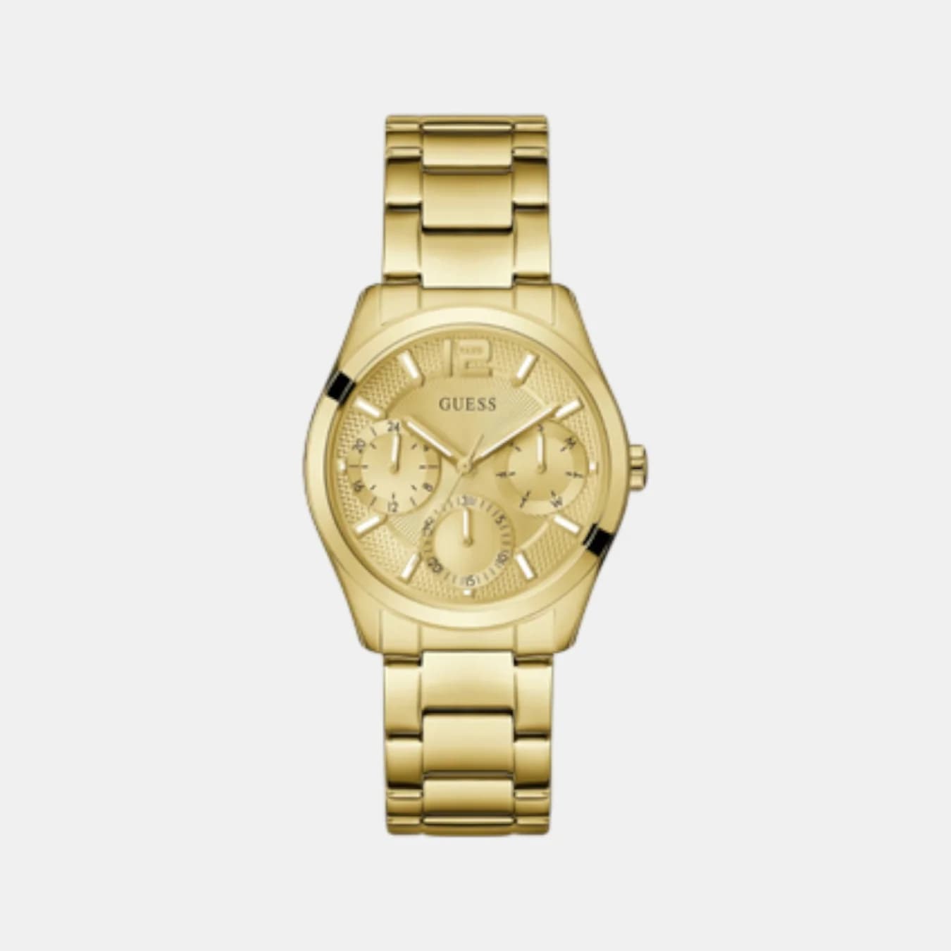 Zoe Women's Quartz Champagne Dial Multi-Function Stainless Steel Watch GW0760L2