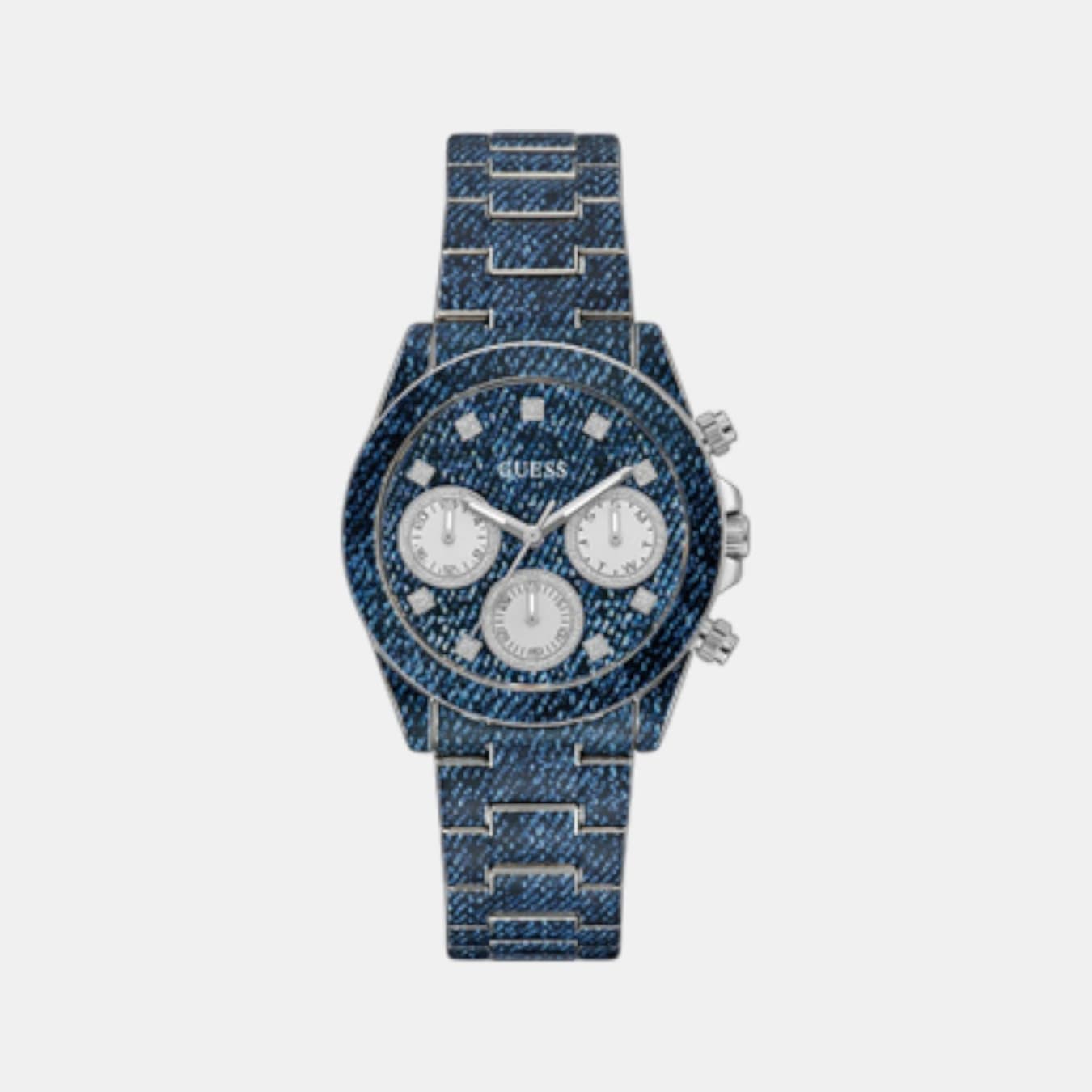 indigo Chronograph Women's Quartz Blue Dial Chronograph Stainless Steel Watch GW0750L1