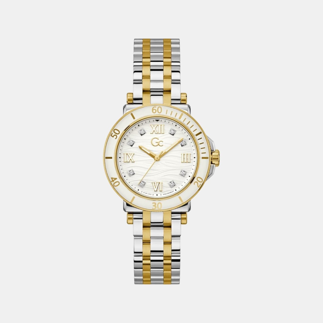 One Sport Women's Quartz White Dial Analog Stainless Steel Watch Z45002L1MF