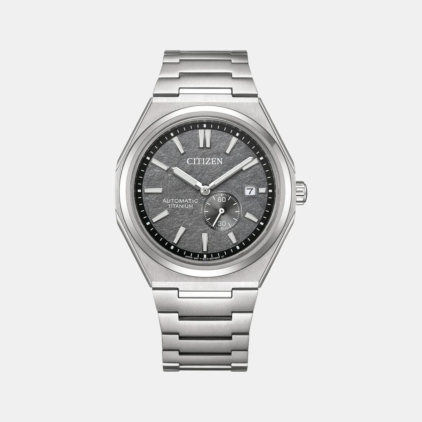 Zenshin Men's Automatic Grey Dial Analog Stainless Steel Watch NJ0180-80H