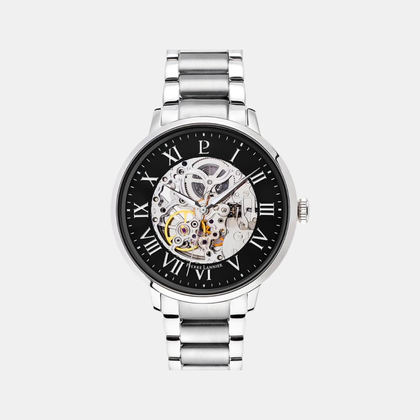 Men's Automatic Black Dial Analog Stainless Steel Watch 317B131