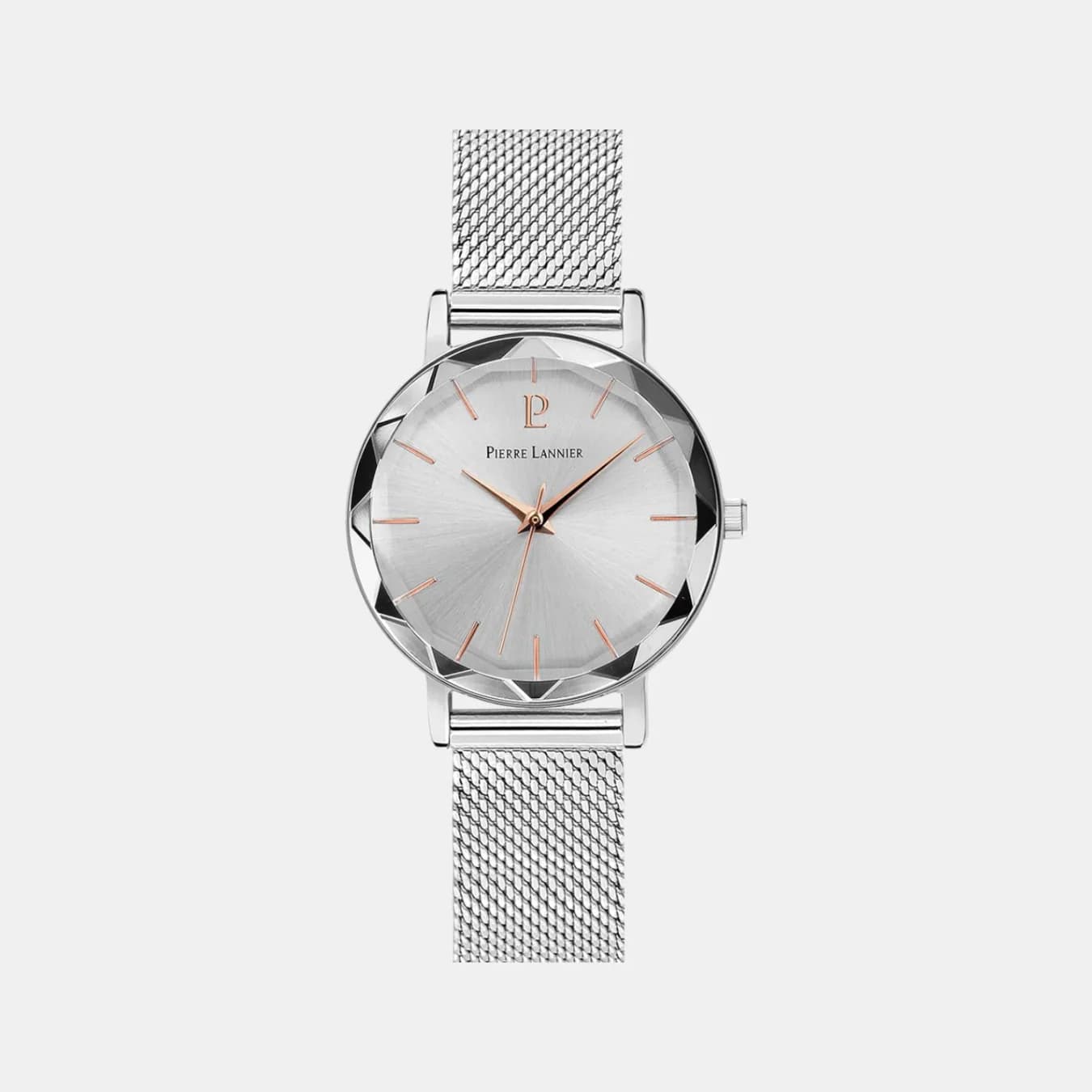 Multiples Women's Quartz Silver Dial Analog Mesh Watch 009M628