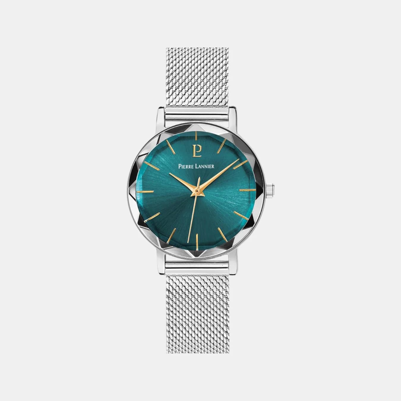 Multiples Women's Quartz Green Dial Analog Mesh Watch 009M671