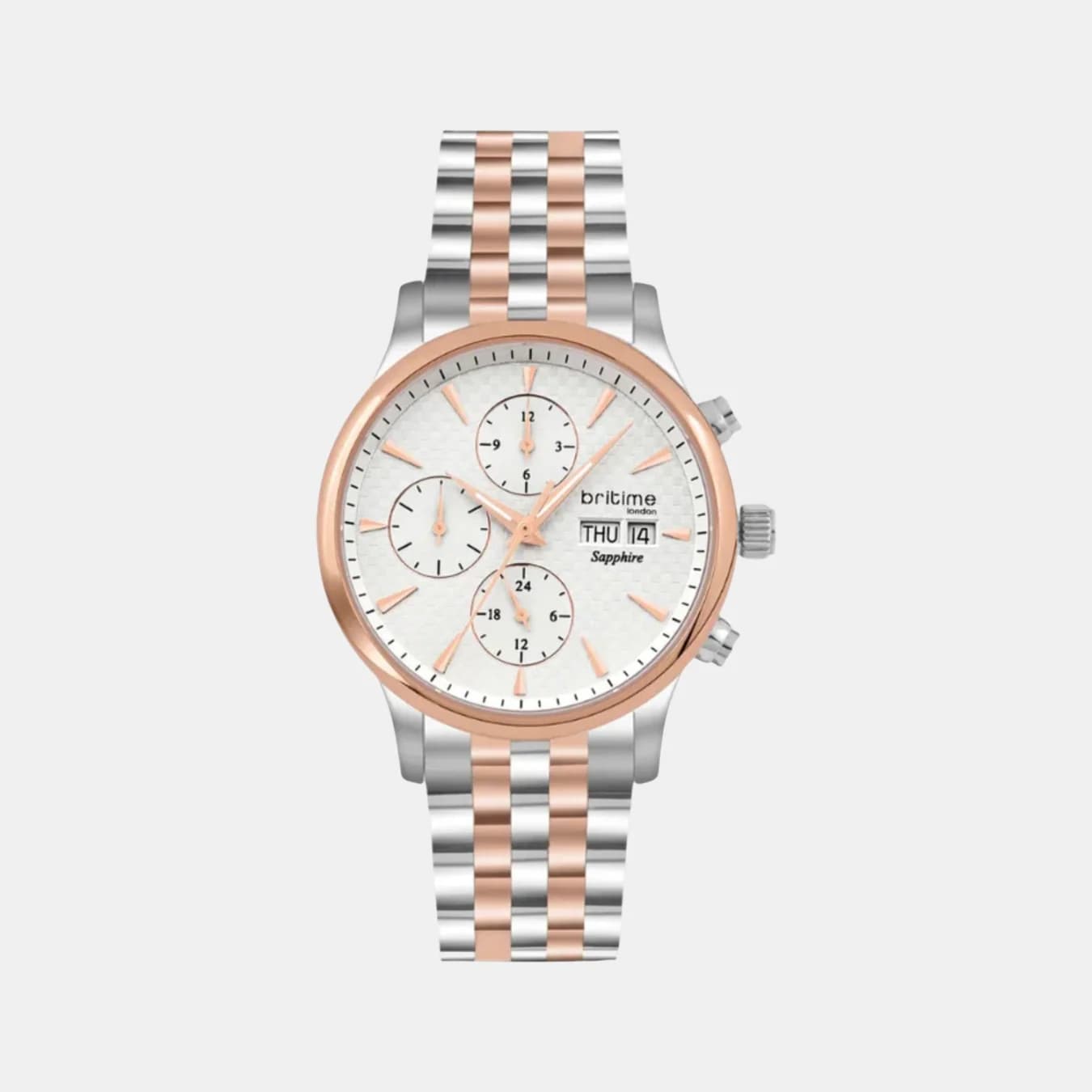 Men's Automatic Silver Dial Analog Stainless Steel Watch 928-M30305