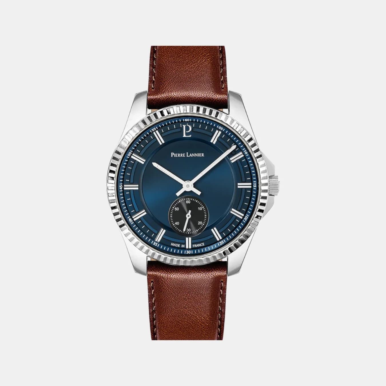 Metropolitain Men's Quartz Blue Dial Analog Leather Watch 246G164