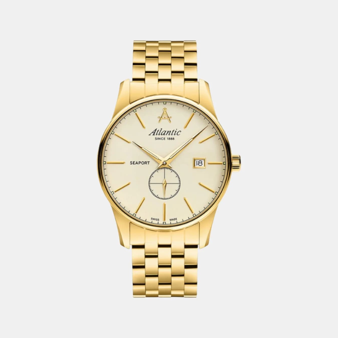 Men's Quartz Gold Dial Analog Stainless Steel Watch 56357.45.31