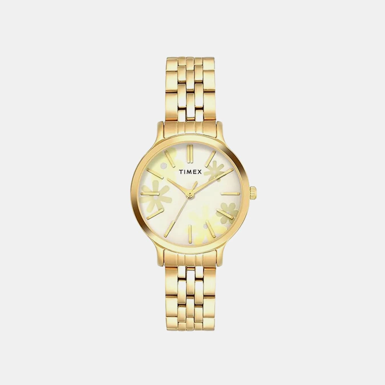 Fashion Women's Quartz Champagne Dial Analog Stainless Steel Watch TWTL12313