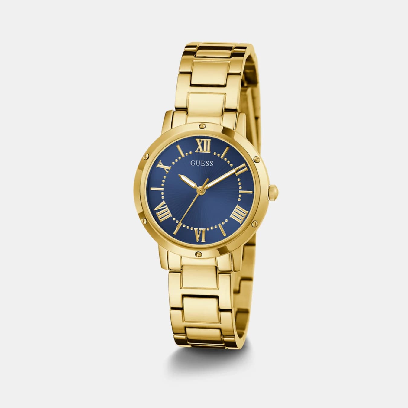 Dawn Women's Quartz Blue Dial Analog Stainless Steel Watch GW0404L4