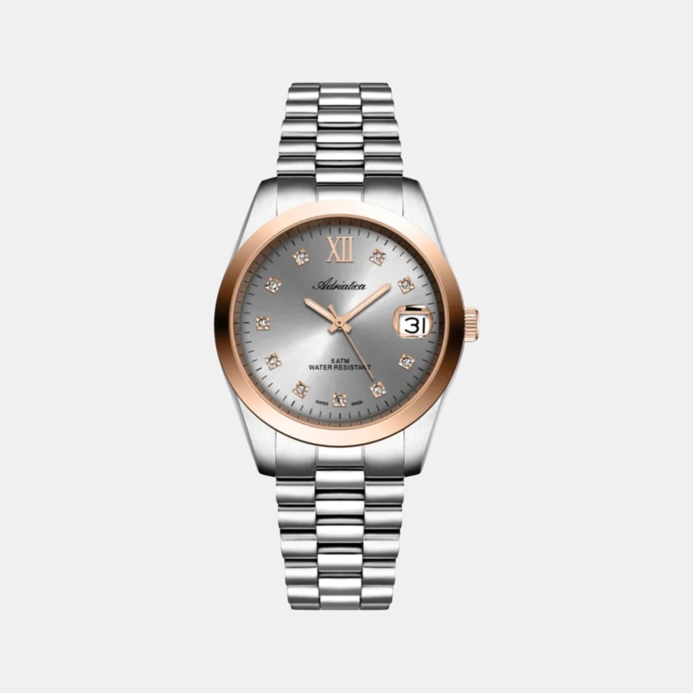 Women's Quartz Grey Dial Analog Stainless Steel Watch A3199.R187Q