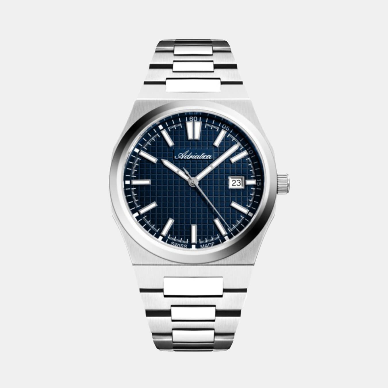 Men's Quartz Blue Dial Analog Stainless Steel Watch A8326.5115Q