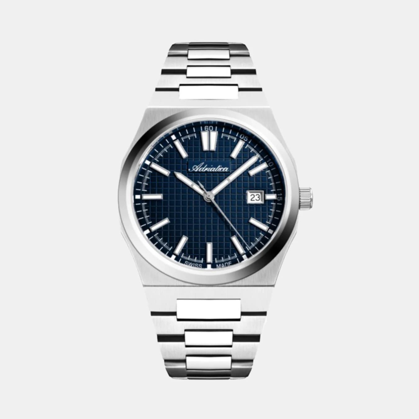 Men's Quartz Blue Dial Analog Stainless Steel Watch A8326.5115Q