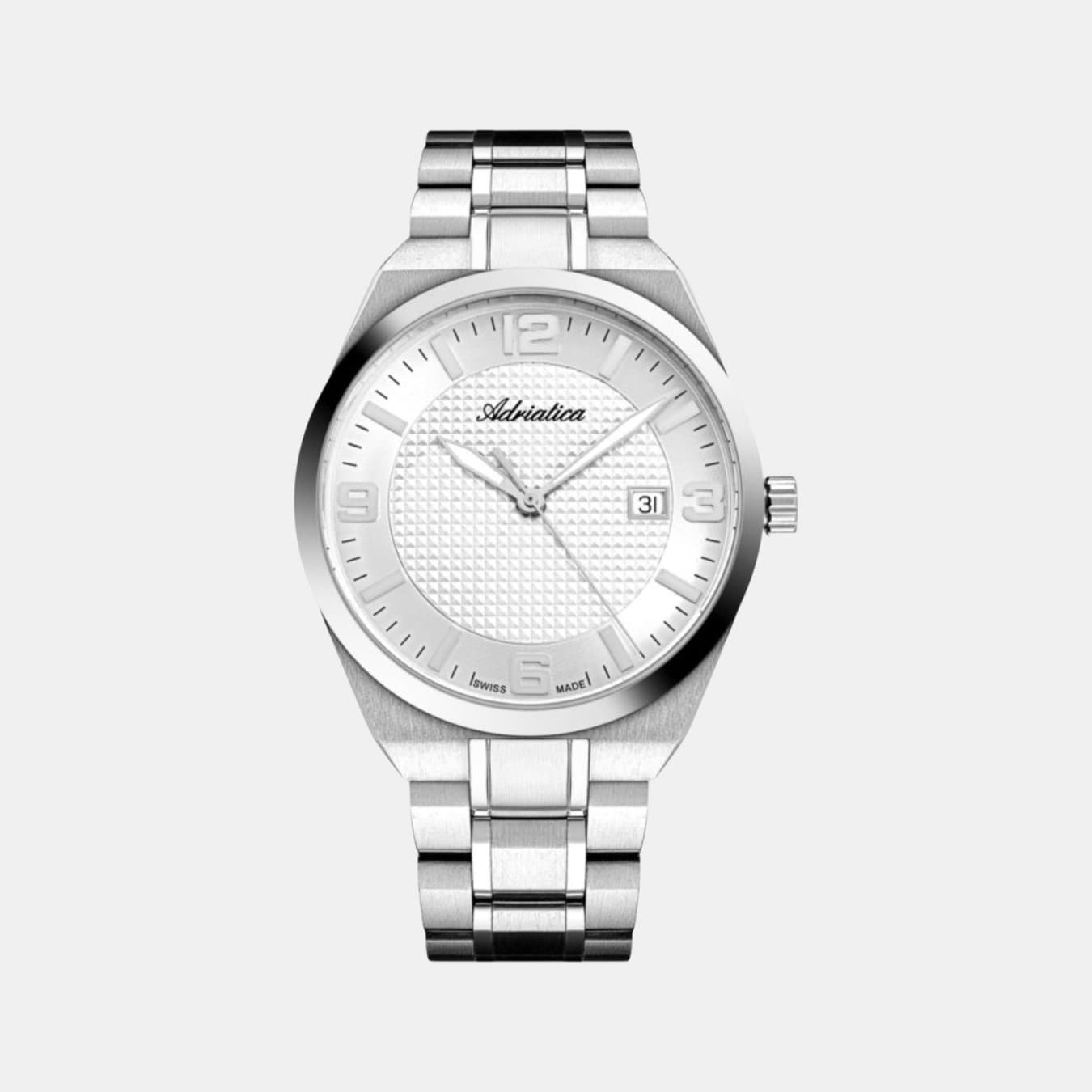 Men's Quartz Silver Dial Analog Stainless Steel Watch A8343.5153Q