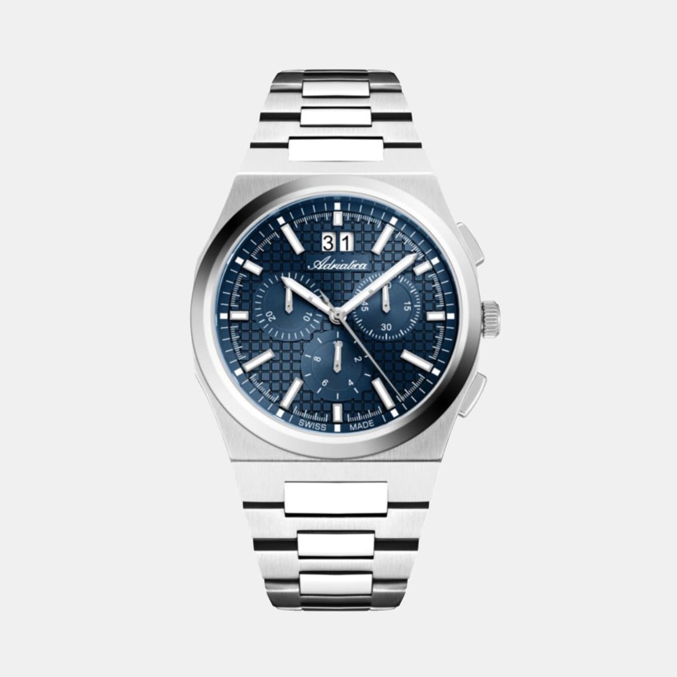 Men's Quartz Blue Dial Chronograph Stainless Steel Watch A8326.5115CH