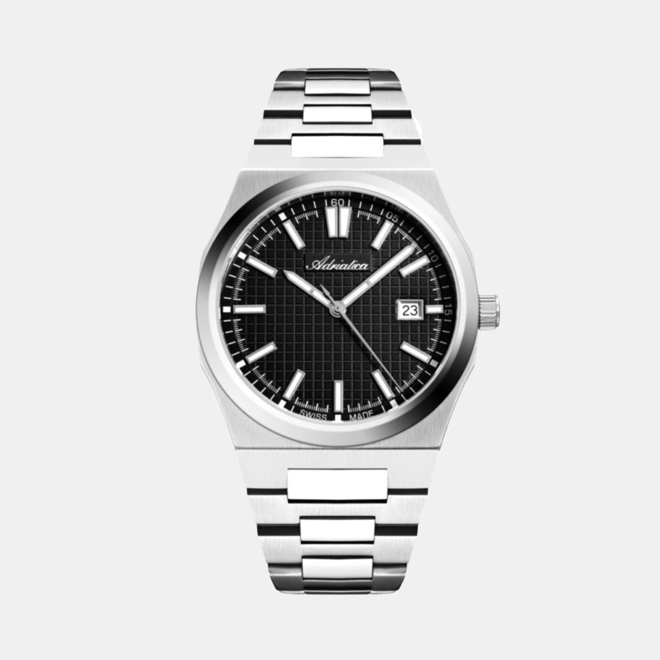 Men's Quartz Black Dial Analog Stainless Steel Watch A8326.5114Q