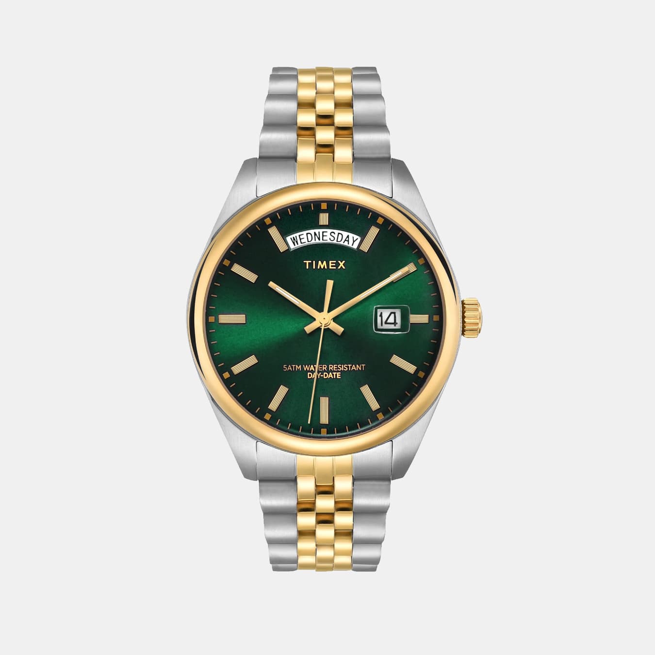 Legacy Men's Quartz Green Dial Analog Stainless Steel Watch TWEG27102
