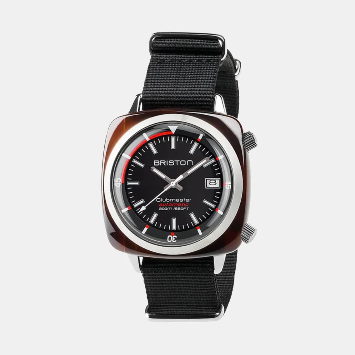 Clubmaster Diver Men's Automatic Black Dial Analog NATO Watch 17642.SA.TD.1.NB