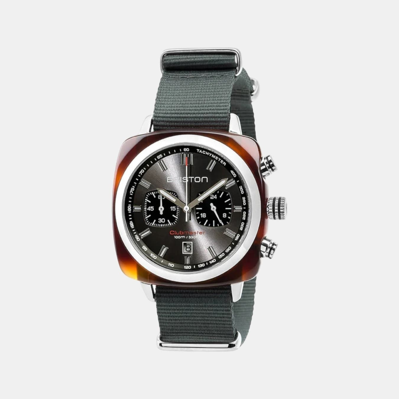 Clubmaster Sport Men's Quartz Grey Dial Chronograph NATO Watch 17142.SA.TS.11.NG