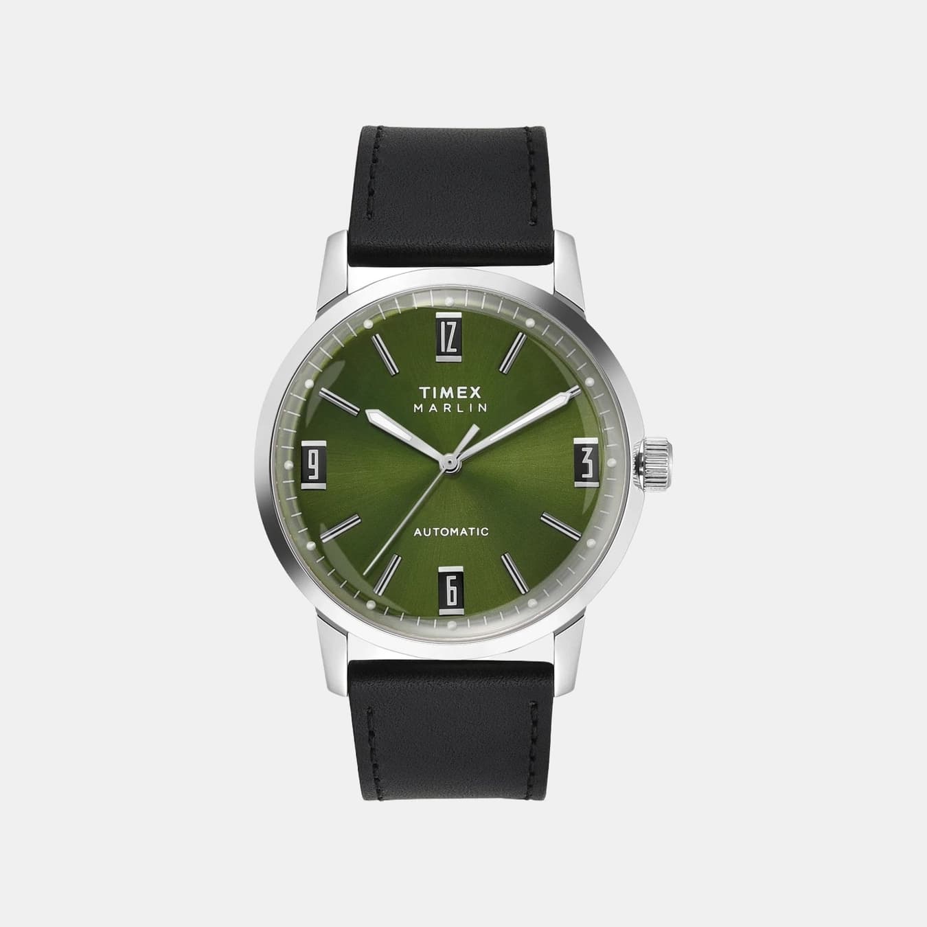 Marlin Men's Automatic Green Dial Analog Leather Watch TWEG26700