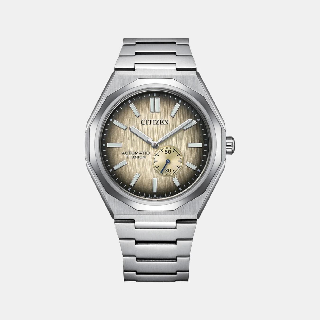 Zenshin Men's Automatic Champagne Dial Analog Titanium Watch NK5020-58P
