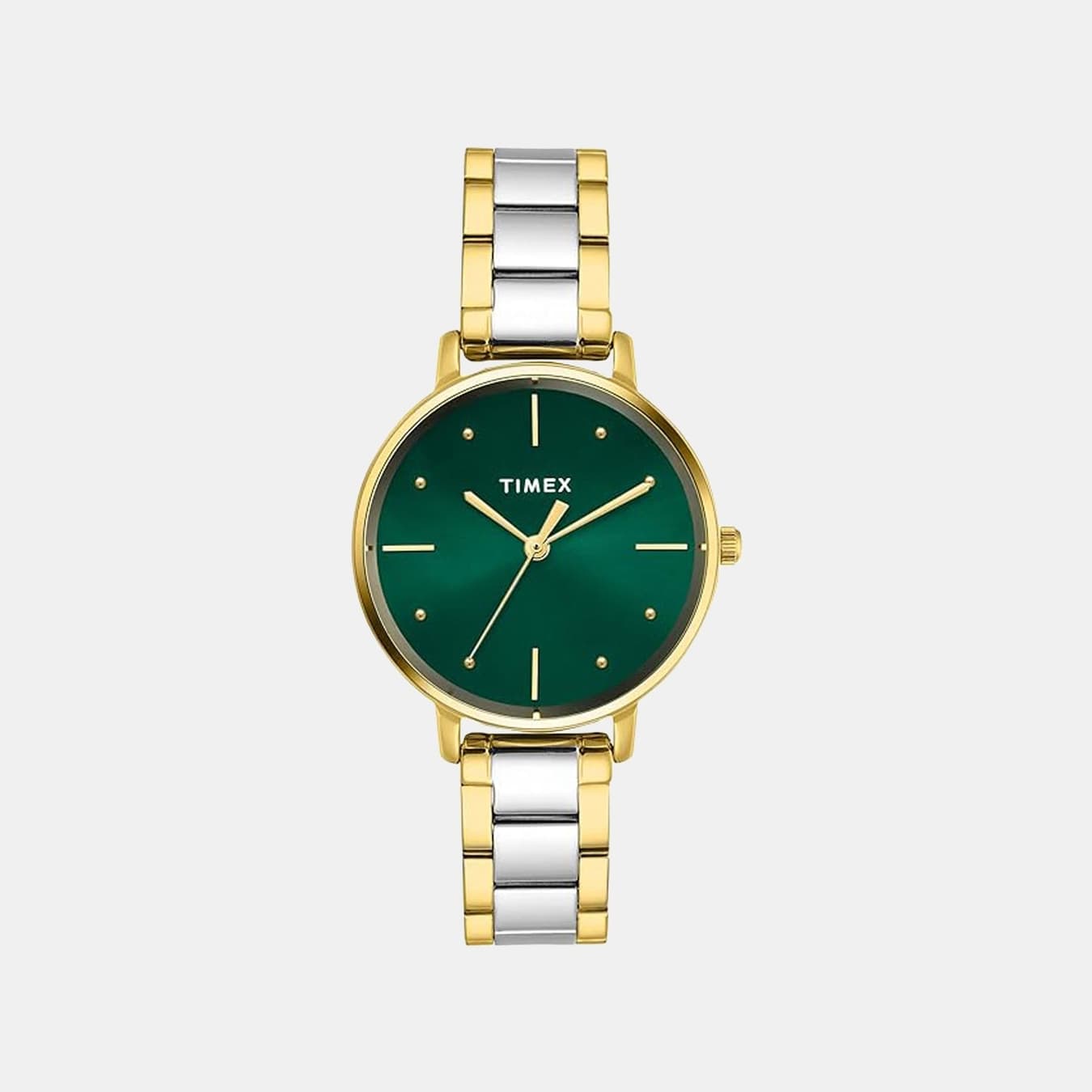 Trendline Women's Quartz Green Dial Analog Stainless Steel Watch TWEL15830