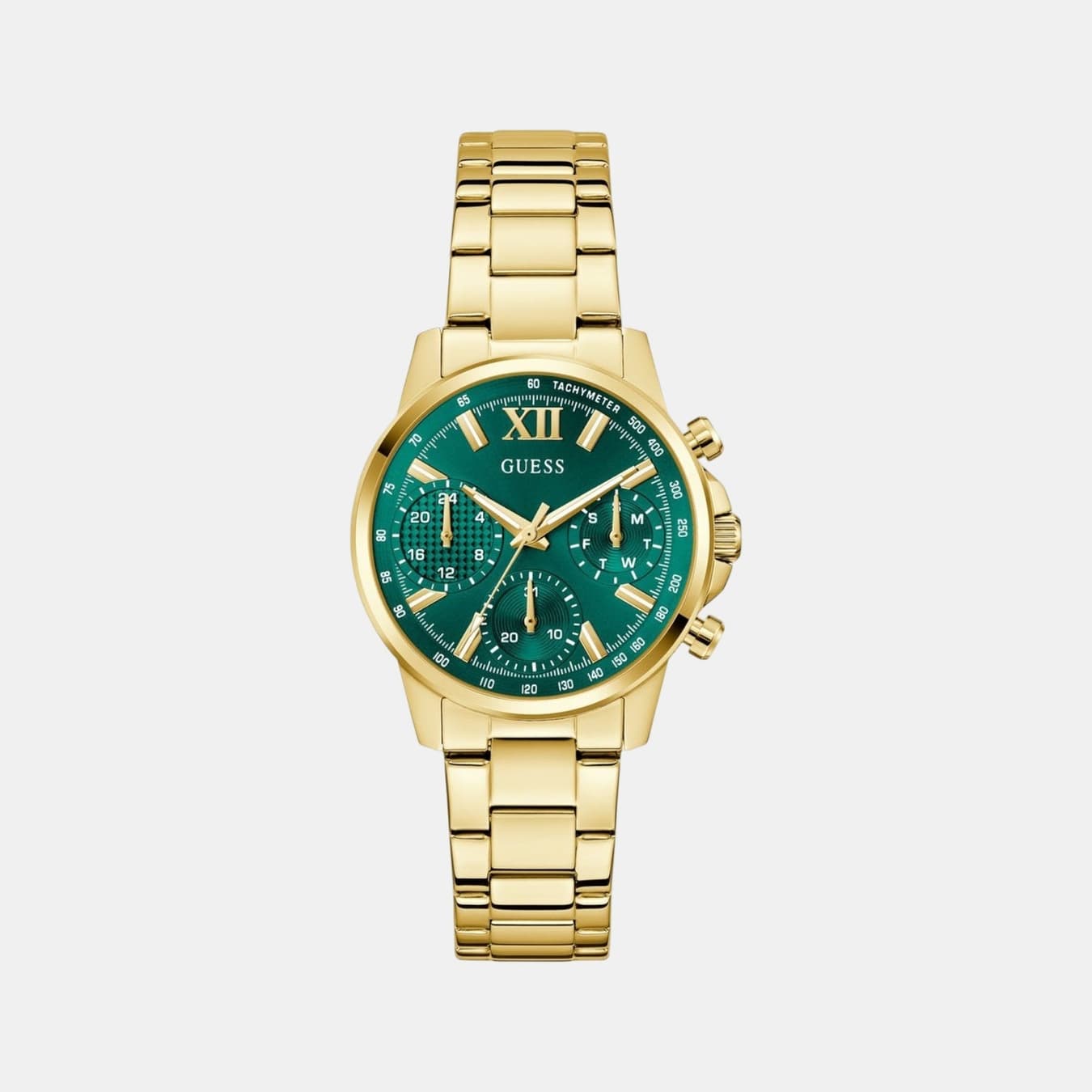 Bailey Women's Quartz Green Dial Multi-Function Stainless Steel Watch GW0933L6