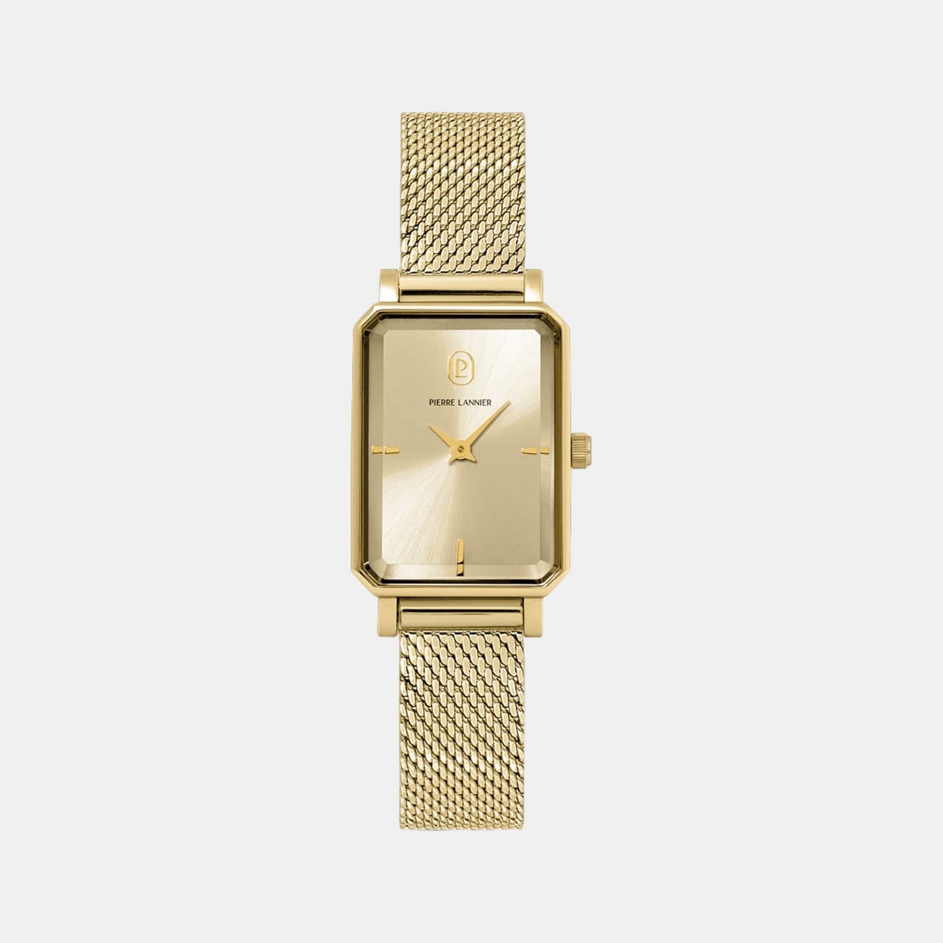 Ariane Women's Quartz Gold Dial Analog Mesh Watch 006L542