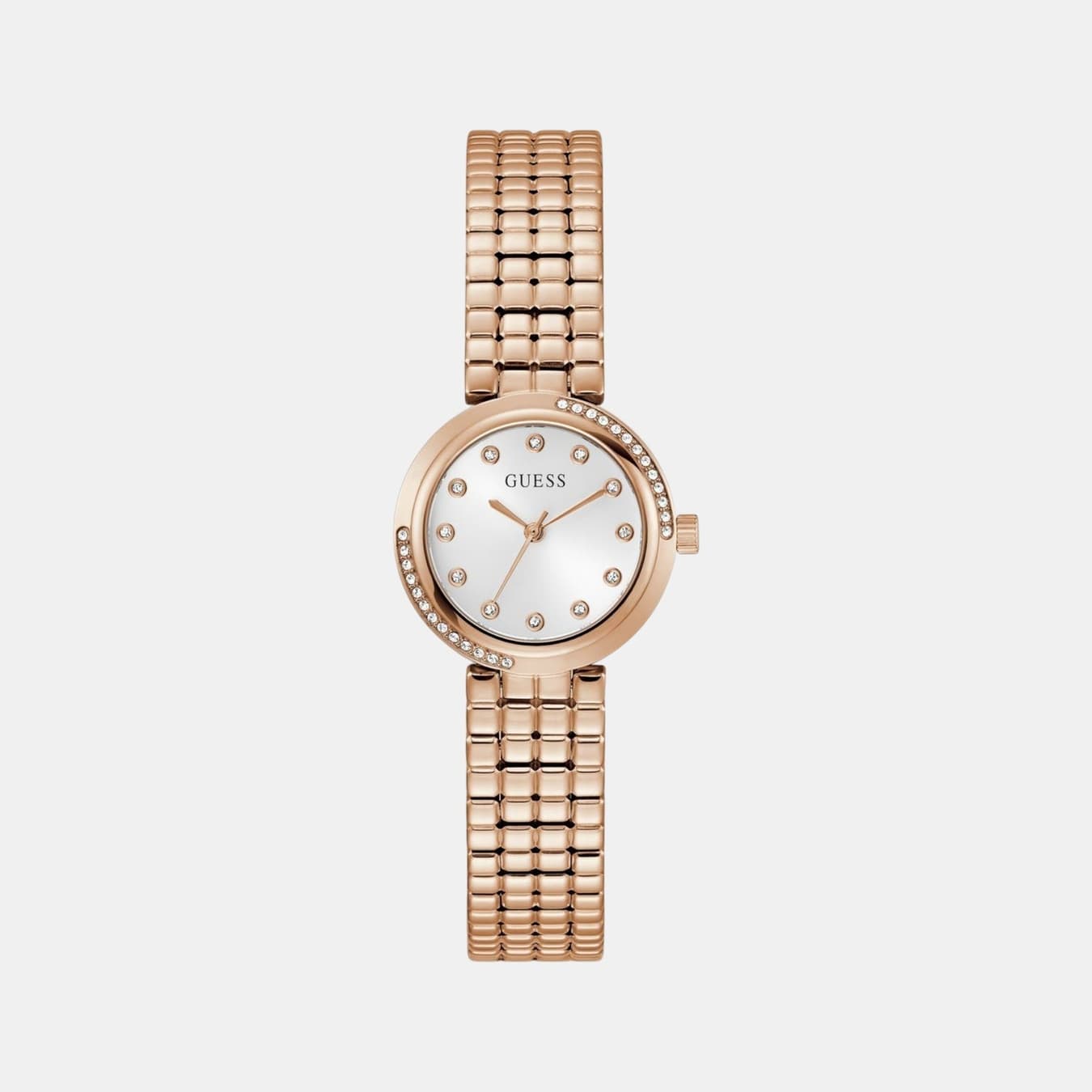 Clara Women's Quartz White Dial Analog Recycled Steel Watch GW0930L3