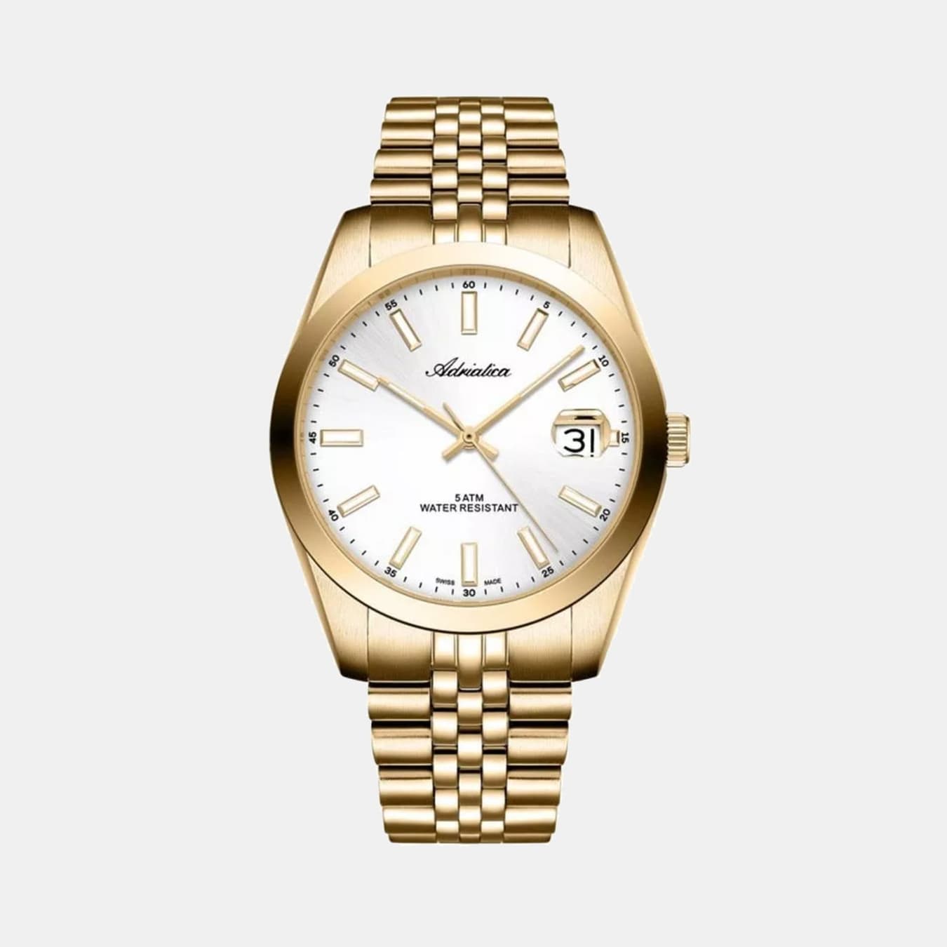 Pairs Men's Quartz Silver Dial Analog Stainless Steel Watch A1299.1113Q